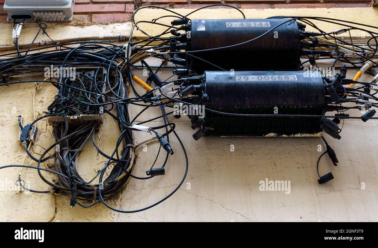 Fiber optic and cabling distributor Stock Photo Alamy
