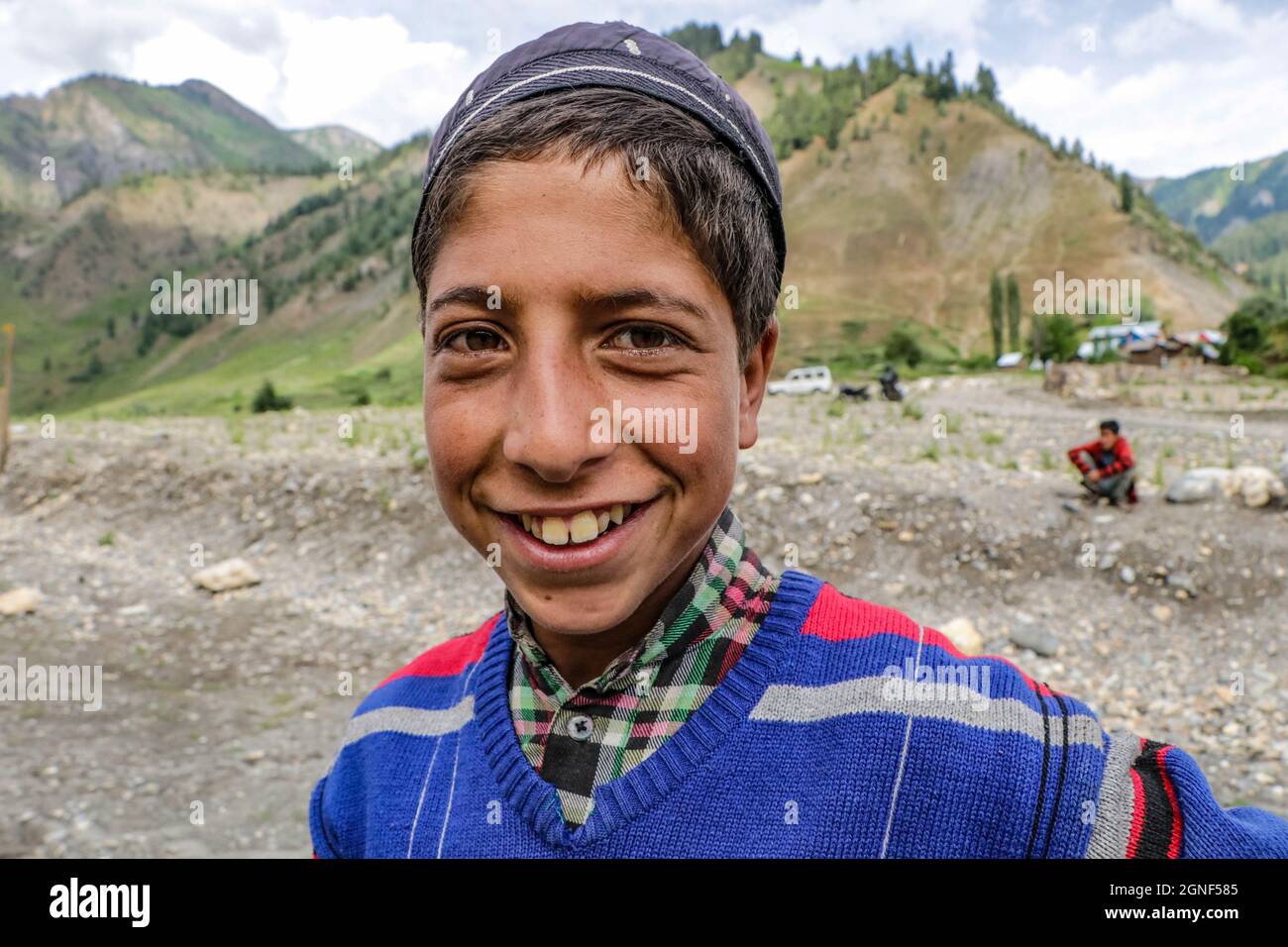 Bandipora, Jammu and Kashmir, India. 25th Sep, 2021. A dard boy poses