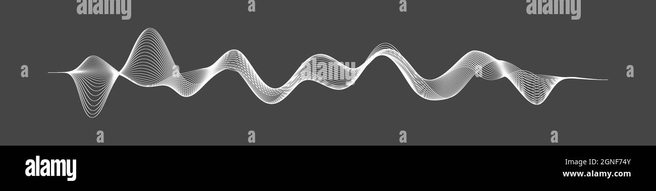 Radio waves vector. Radio frequency identification. Wireless communication. Sound  waves abstract vector illustration Stock Vector Image & Art - Alamy