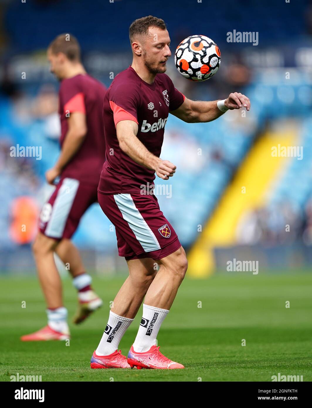 West Ham United's Vladimir Coufal ahead of the Premier League match at Elland Road, Leeds. Picture date: Saturday September 25, 2021. Stock Photo