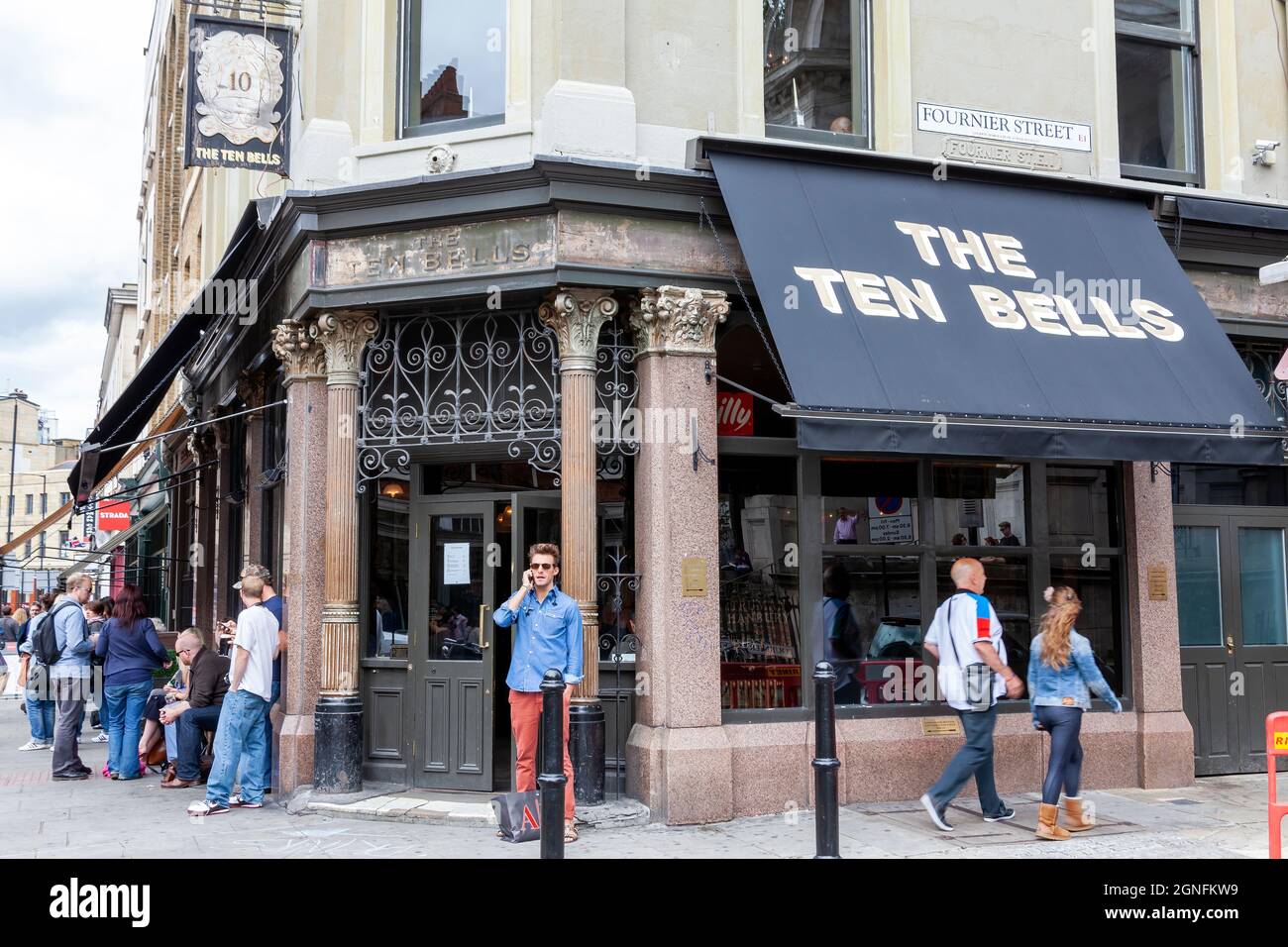 London, UK, July 1, 2012 The Ten Bells public house in Spitafield