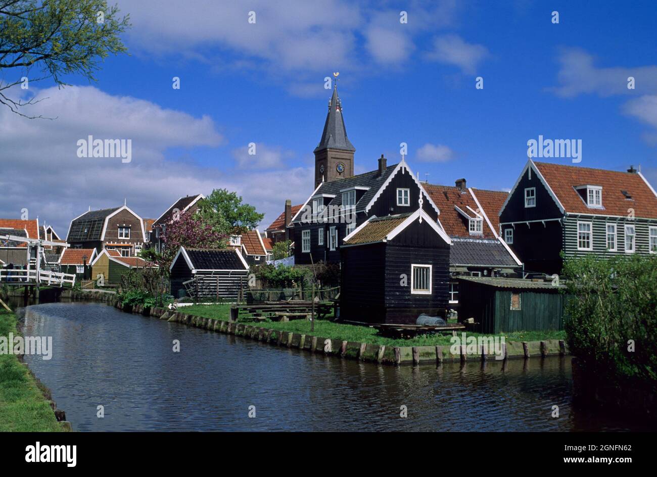 HOLLAND, NETHERLANDS, NOORD-HOLLAND AND IJSSELMEER REGION, VILLAGE OF MARKEN Stock Photo