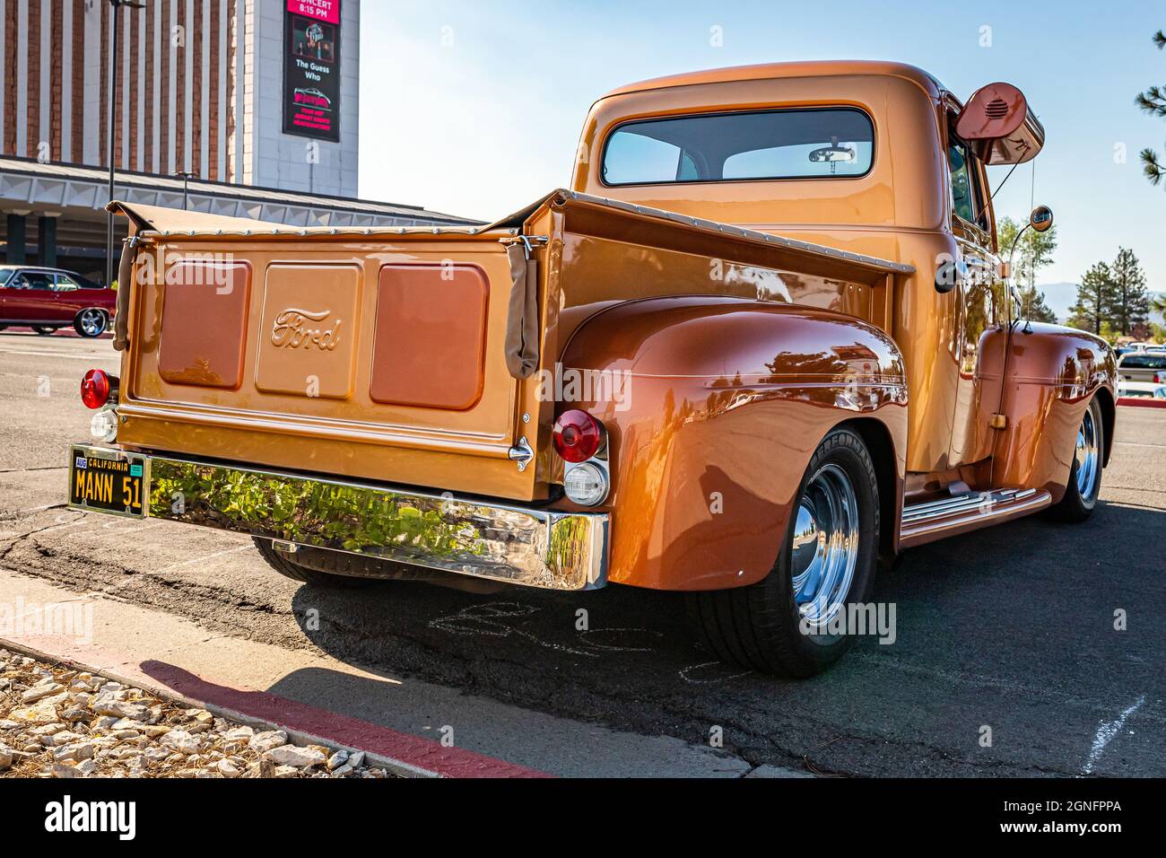 Reno, NV August 4, 2021 1951 Ford F1 pickup truck at a local car
