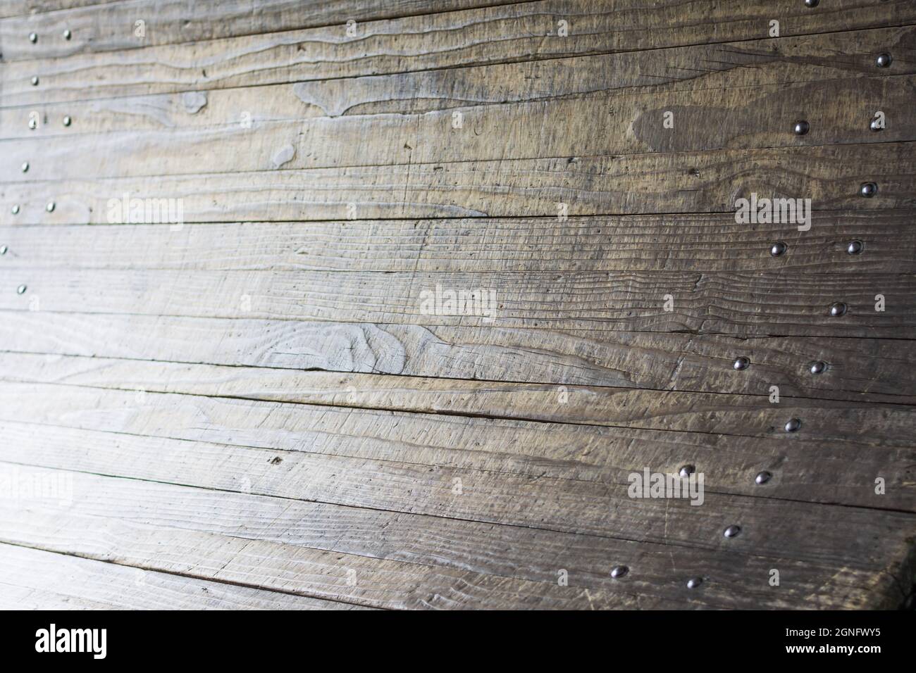 Planks in a playground barrel roll Stock Photo Alamy