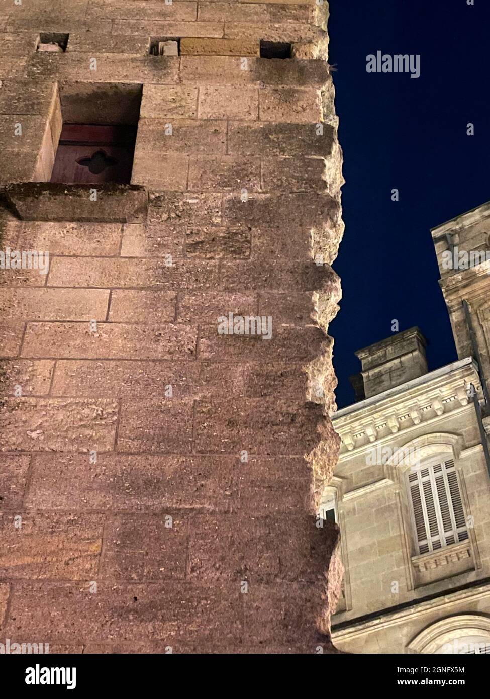 Stone buildings in Bordeaux Stock Photo