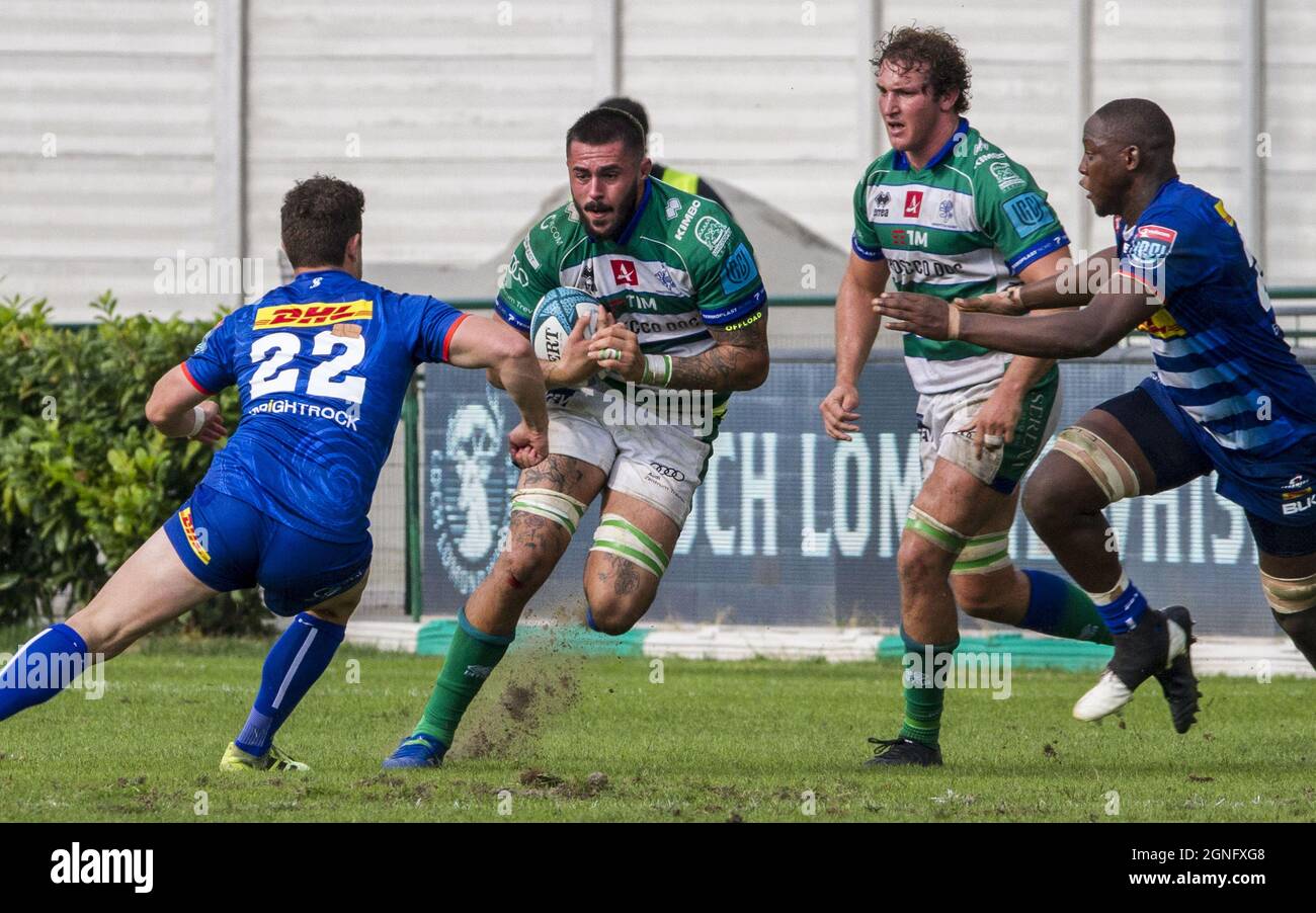 Treviso, Italy. 25th Sep, 2021. Riccardo Favretto during Benetton Rugby vs  DHL Stormers, United Rugby Championship match in Treviso, Italy, September  25 2021 Credit: Independent Photo Agency/Alamy Live News Stock Photo - Alamy