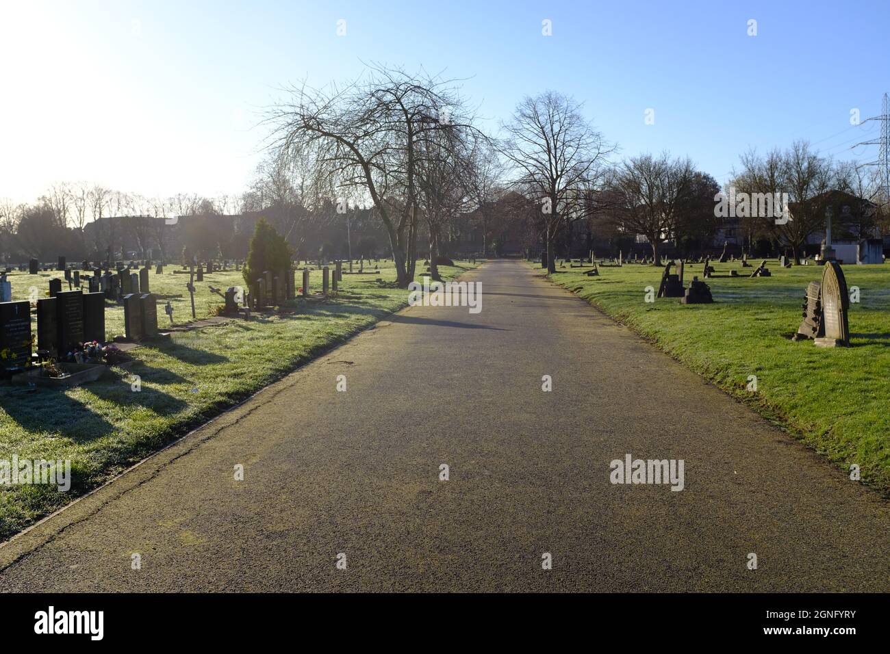 Lambeth Cemetery Tooting London Stock Photo Alamy