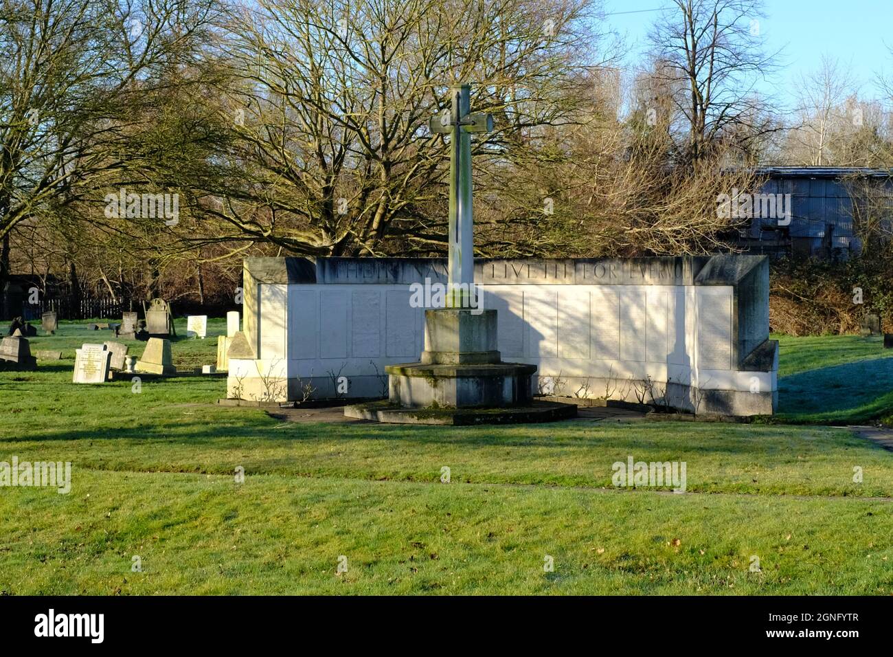 Lambeth Cemetery Tooting London Stock Photo Alamy