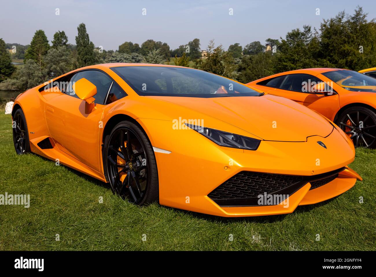 Lamborghini Huracán on display at the Salon Privé motor show held at