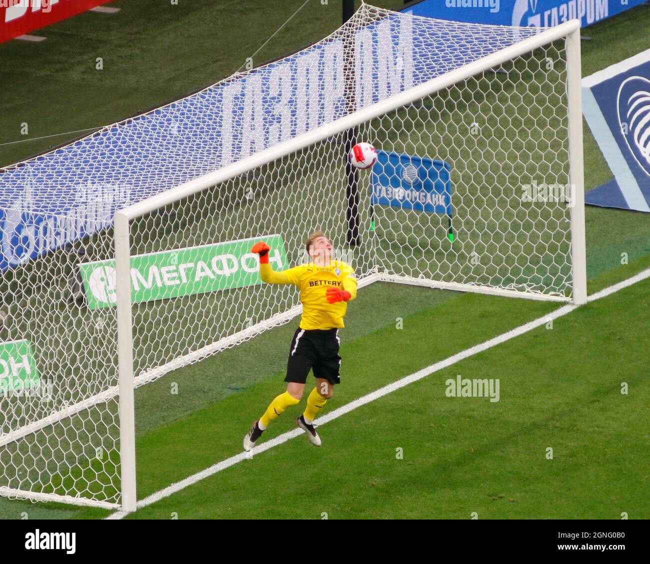 Saint Petersburg, Russia - 25 September 2021: Football. Russian Premier