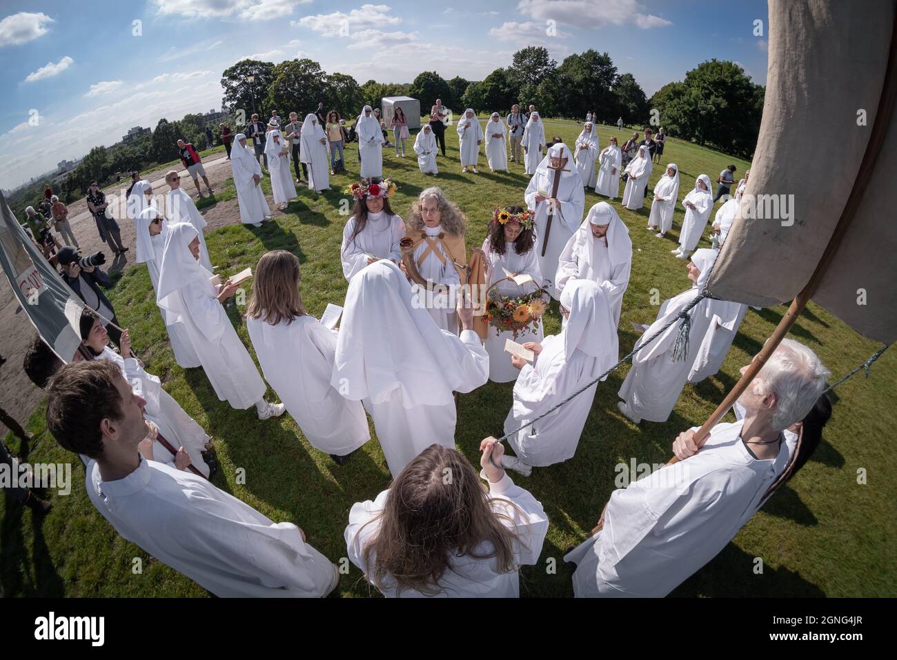 British Druid Order celebrates autumn equinox with a ceremony on
