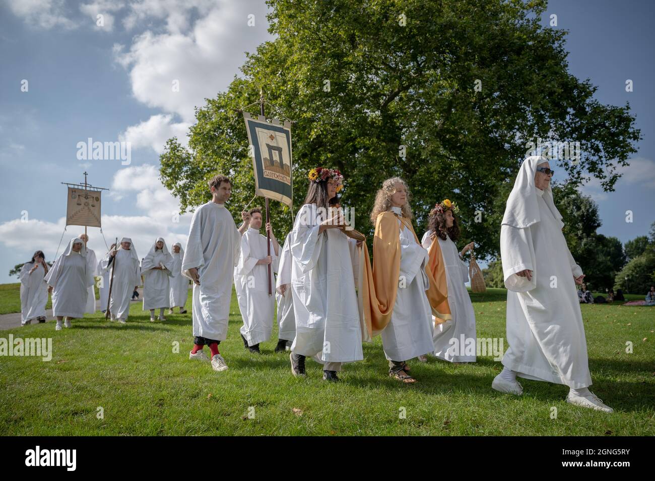 British Druid Order celebrates autumn equinox with a ceremony on