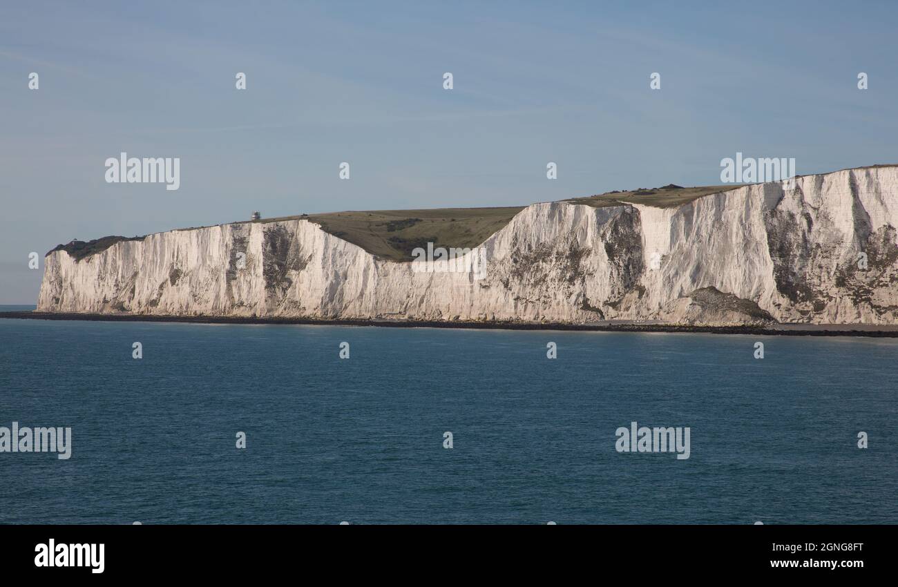 Dover, Steilküste am Ärmelkanal, Kreidefelsen Stock Photo