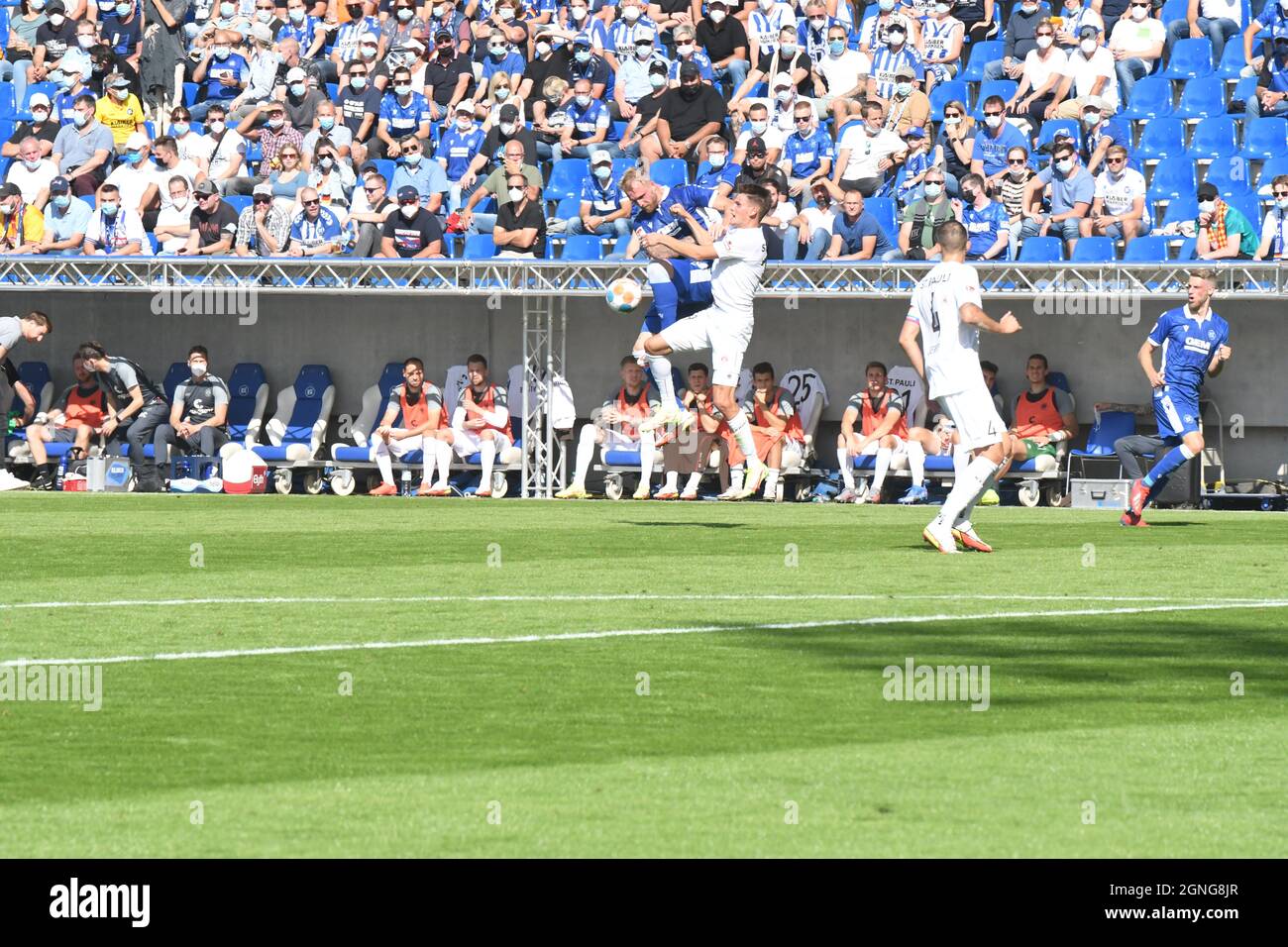 KSC looses against Fc St pauli 25 September 2021 in Wildparkstadion  karlsruhe second league club karlsruher SC Stock Photo - Alamy