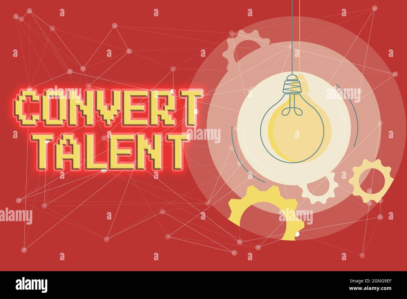 Conceptual caption Convert Talent. Business showcase to bring over from one special natural