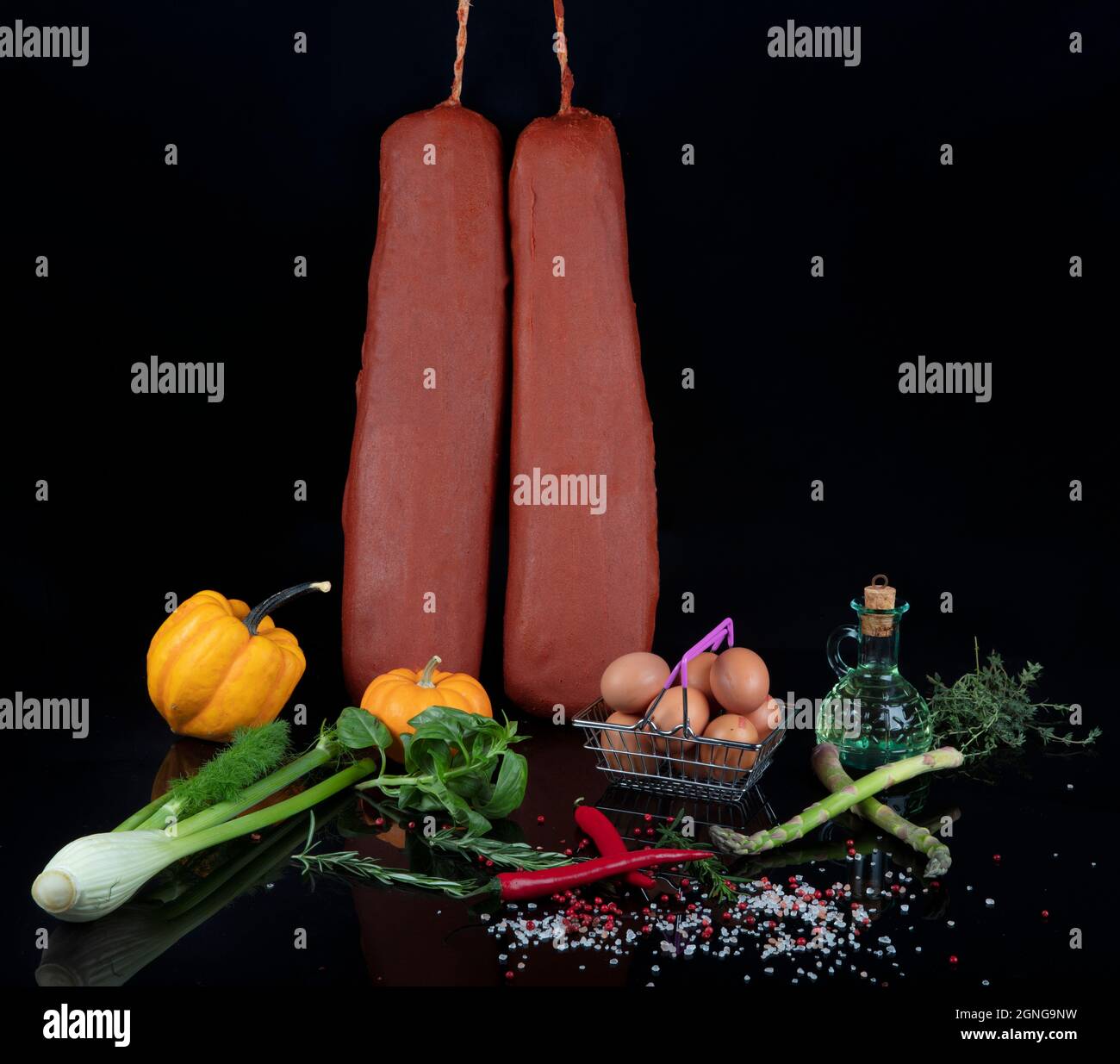 Turkish bacon, pastrami ( kayseri pastirma ) Fresh sliced pastrami