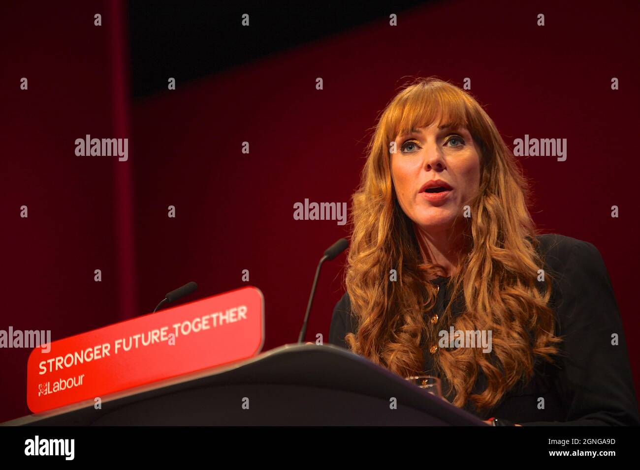 Brighton UK 25th Sep 2021 Labour Party Deputy Leader Angela Rayner Brighton UK 25th Sep 2021 Labour Party Deputy Leader Angela Rayner