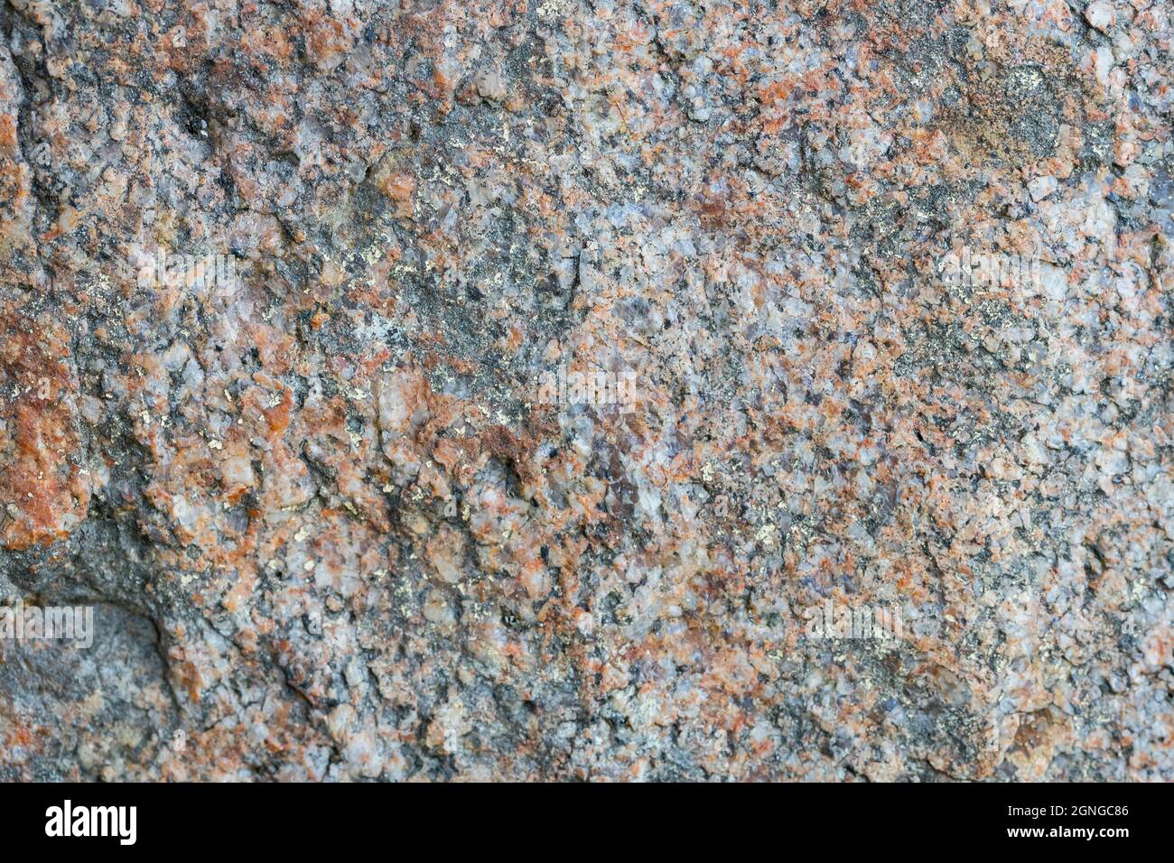 Granite surface. Texture of granite stone. Cracked natural stone surface. Copy space Stock Photo