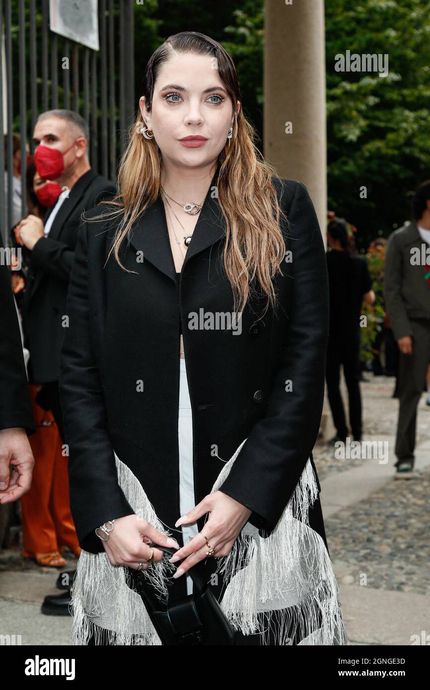 Milan, Italy. 25th Sep, 2021. Ashley Benson arrives to the Salvatore
