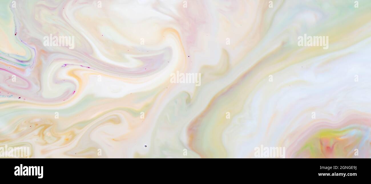 Fluid art texture. Background with abstract mixing paint effect. Abstract multicolored marble texture background Stock Photo