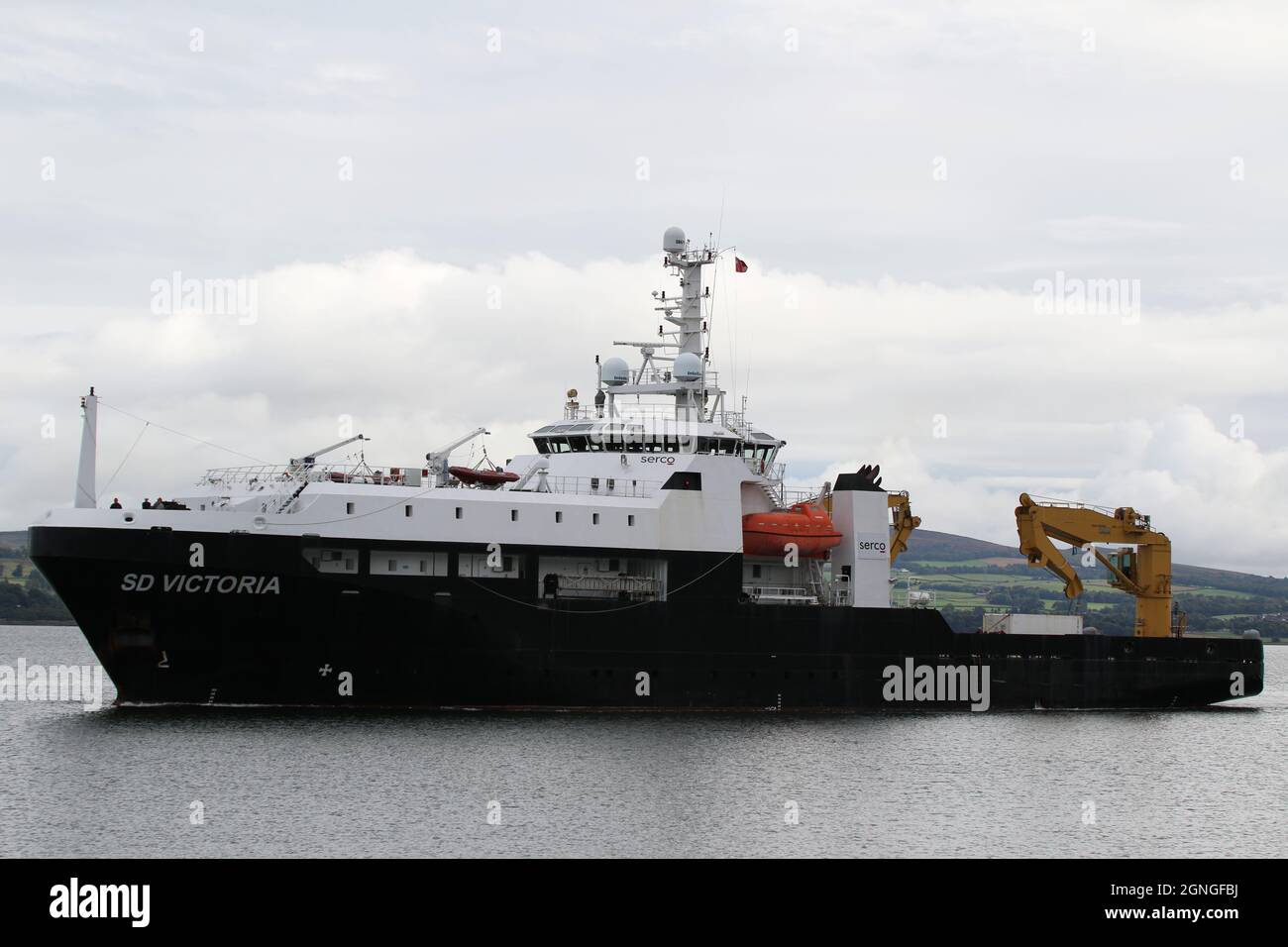 SD Victoria, a worldwide support vessel operated by Serco Marine