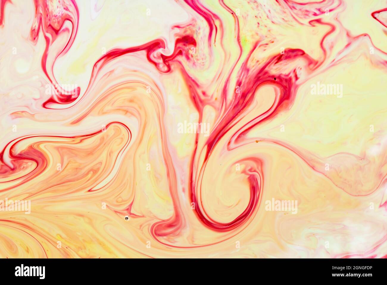 Abstract yellowred background. Abstract paint ink, psychedelic