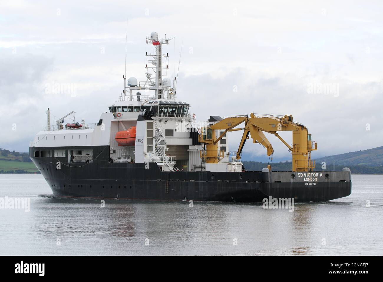 SD Victoria, a worldwide support vessel operated by Serco Marine