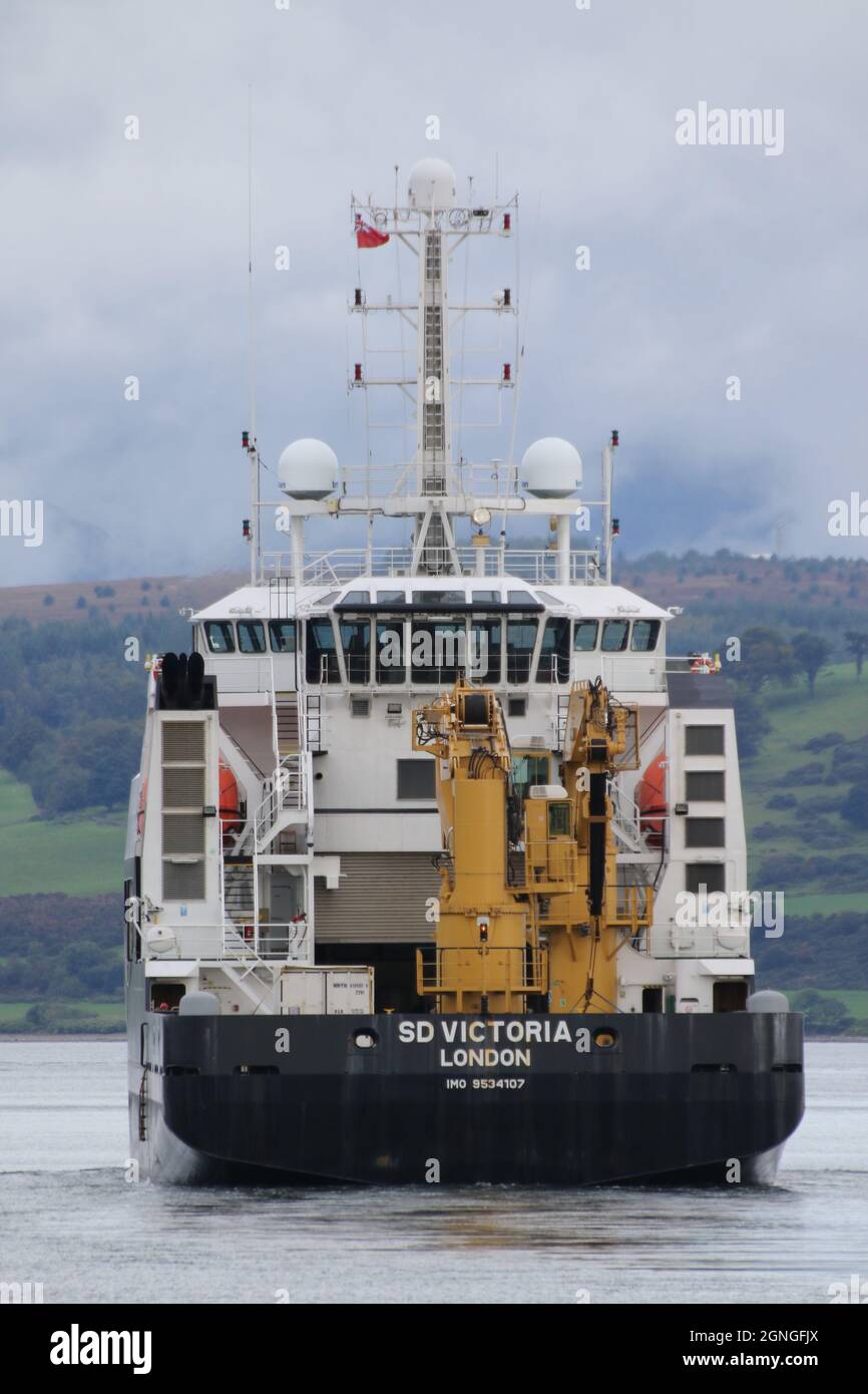 SD Victoria, a worldwide support vessel operated by Serco Marine