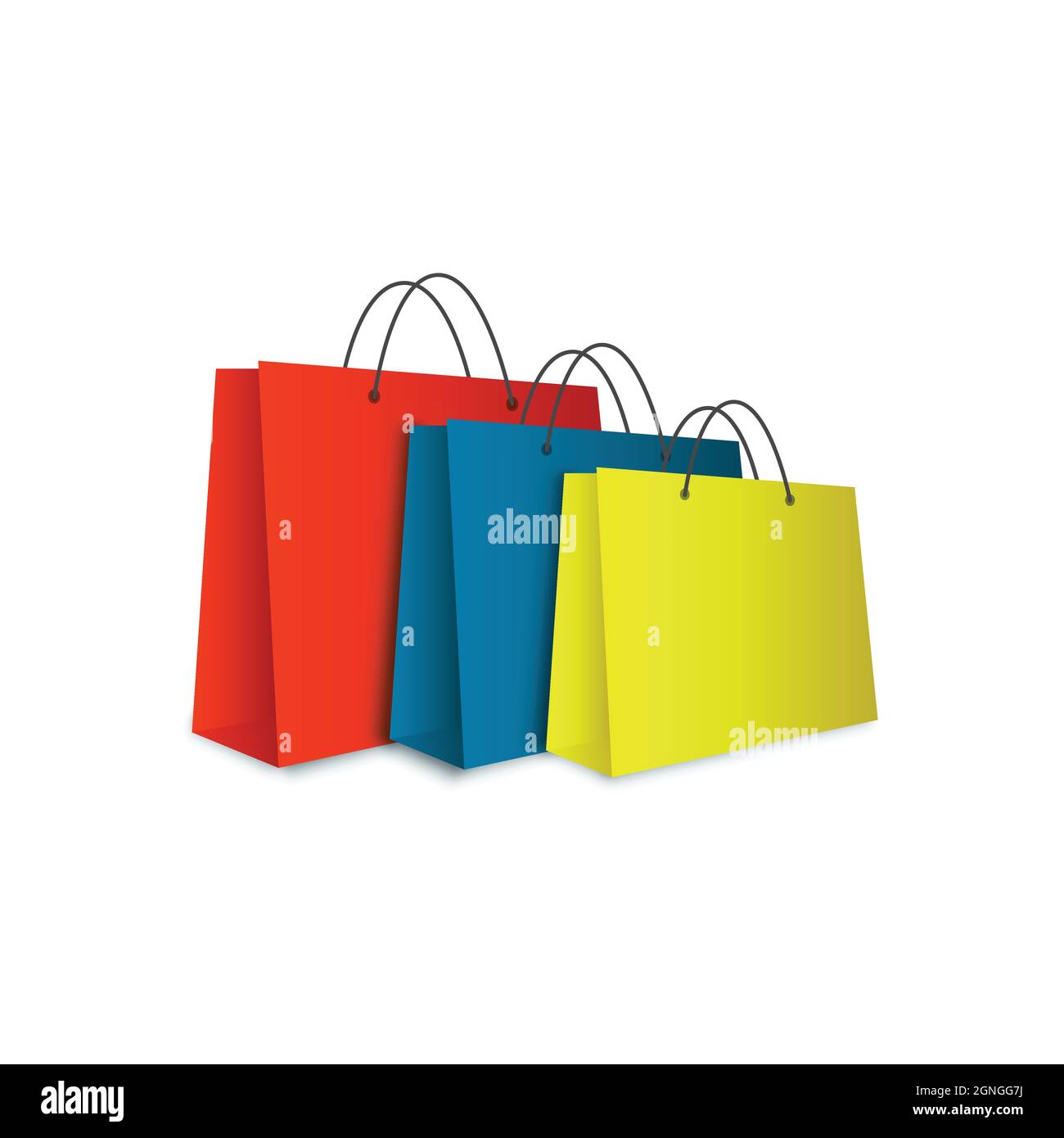 SPECTACULAR COLORFUL SHOPPING BAGS ON WHITE BACKGROUND BLACK FRIDAY