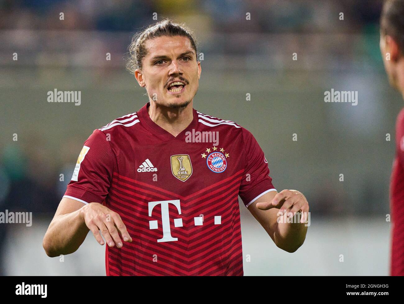 Marcel Sabitzer, FCB 18  in the match SpVgg GREUTHER FÜRTH - FC BAYERN MUENCHEN 1-3 1.German Football League on September 24, 2021 in Fuerth, Germany. Season 2021/2022, matchday 7, 1.Bundesliga, FCB, München, 7.Spieltag. © Peter Schatz / Alamy Live News    - DFL REGULATIONS PROHIBIT ANY USE OF PHOTOGRAPHS as IMAGE SEQUENCES and/or QUASI-VIDEO - Stock Photo