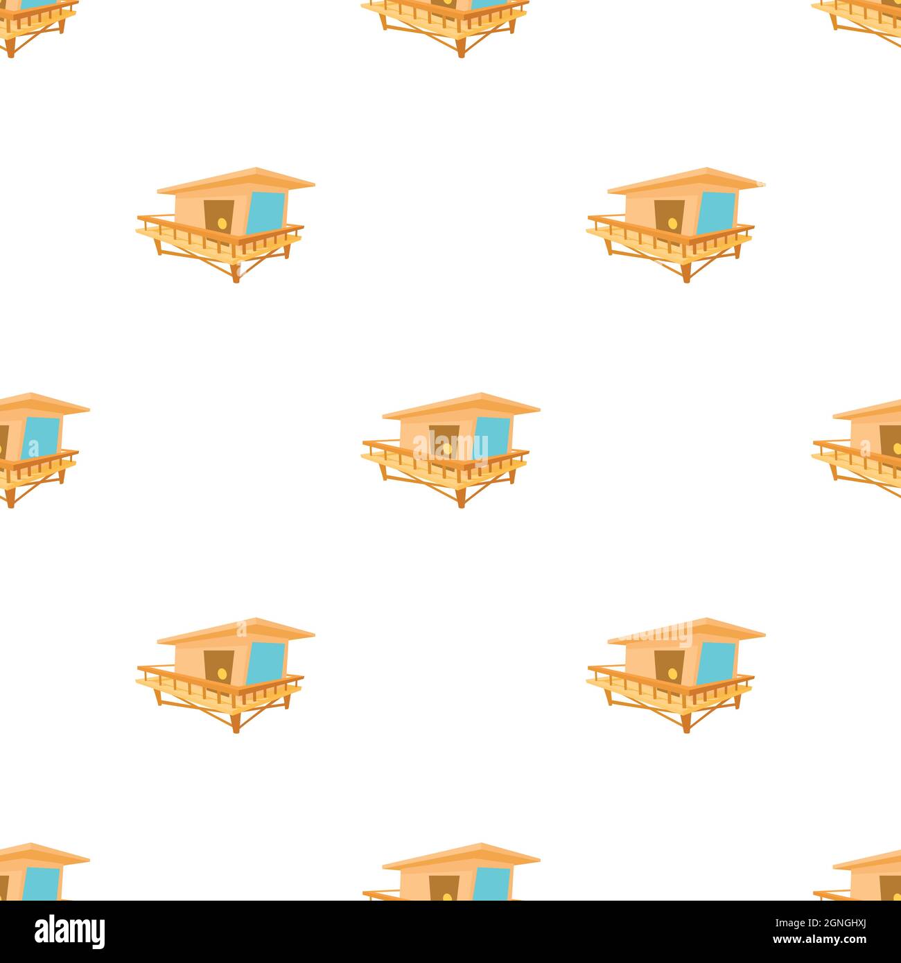 Stilt house pattern seamless background texture repeat wallpaper ...
