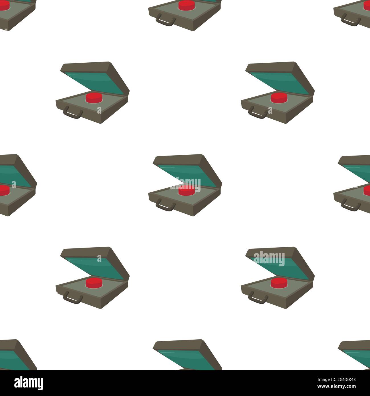 Alarm button pattern seamless background texture repeat wallpaper geometric vector Stock Vector