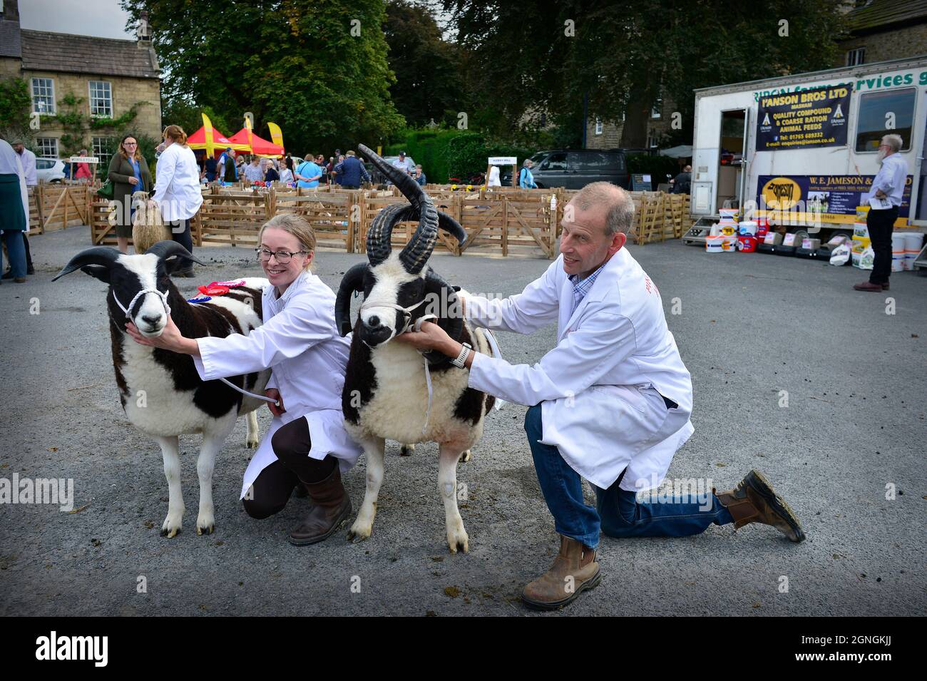 Masham Sheep Fair 2021 North Yorkshire England Stock Photo