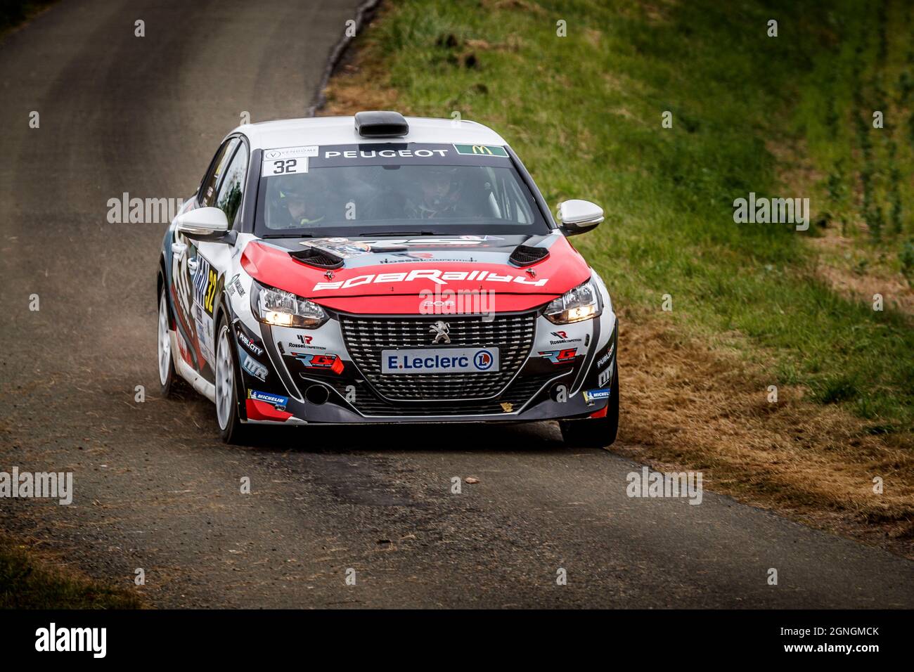 32 GANY Rehane, LE FLOCH Franck, Peugeot 208 Rally 4, action during the ...