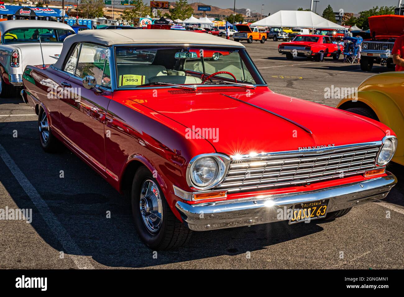 Reno Nv August 4 21 1963 Chevrolet Chevy Ii Nova 400 Ss Convertible At A Local Car Show Stock Photo Alamy