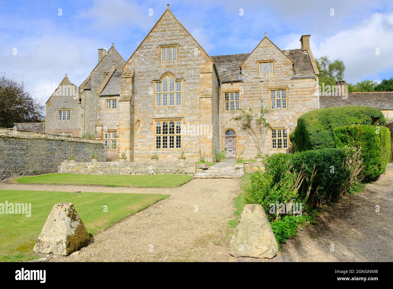 England, UK - September 2021: The Cerne Abbey House in the town of Cerne Abbas in Dorset, England Stock Photo