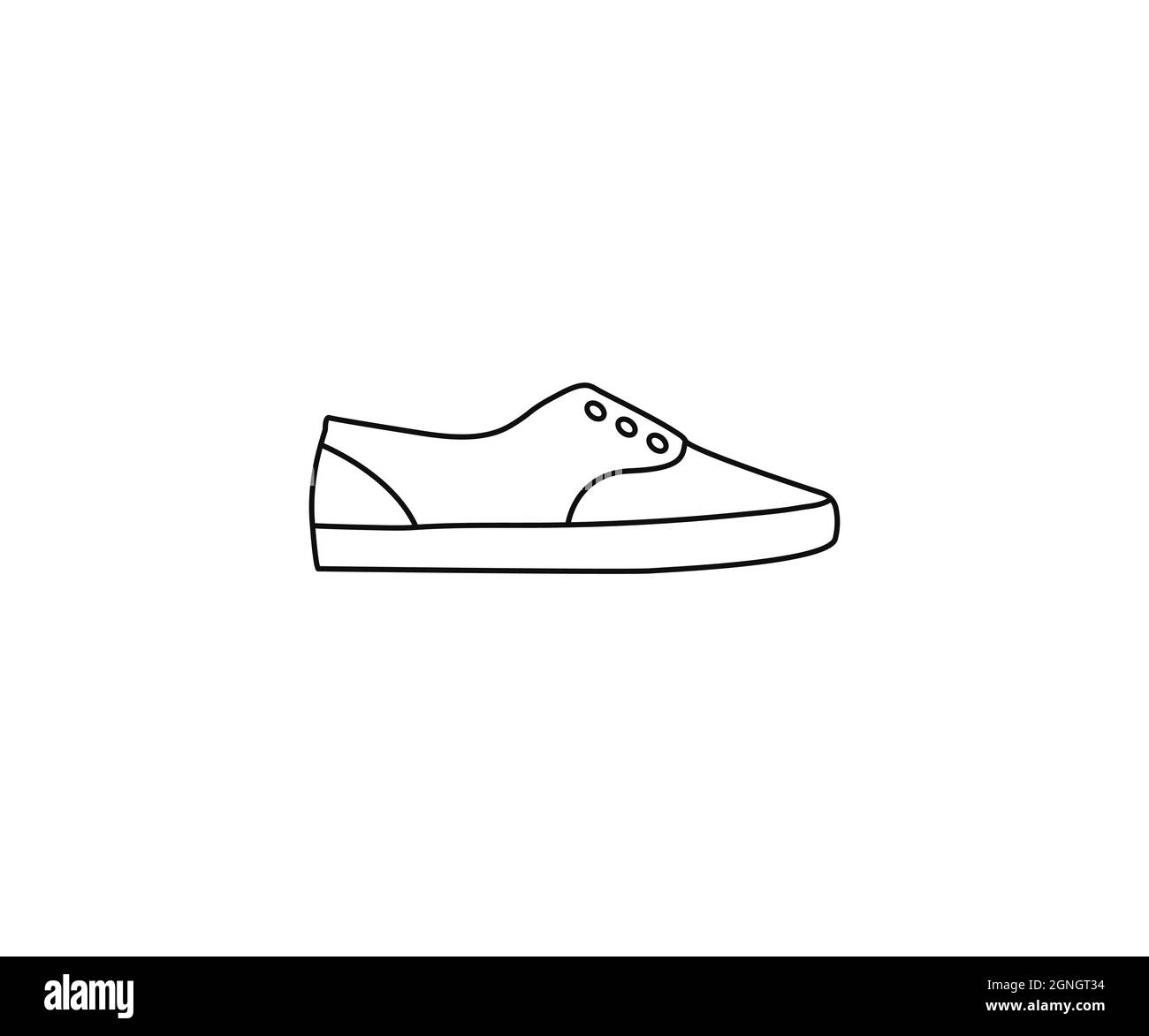 Running shoe icon. Vector illustration, flat design. Stock Vector