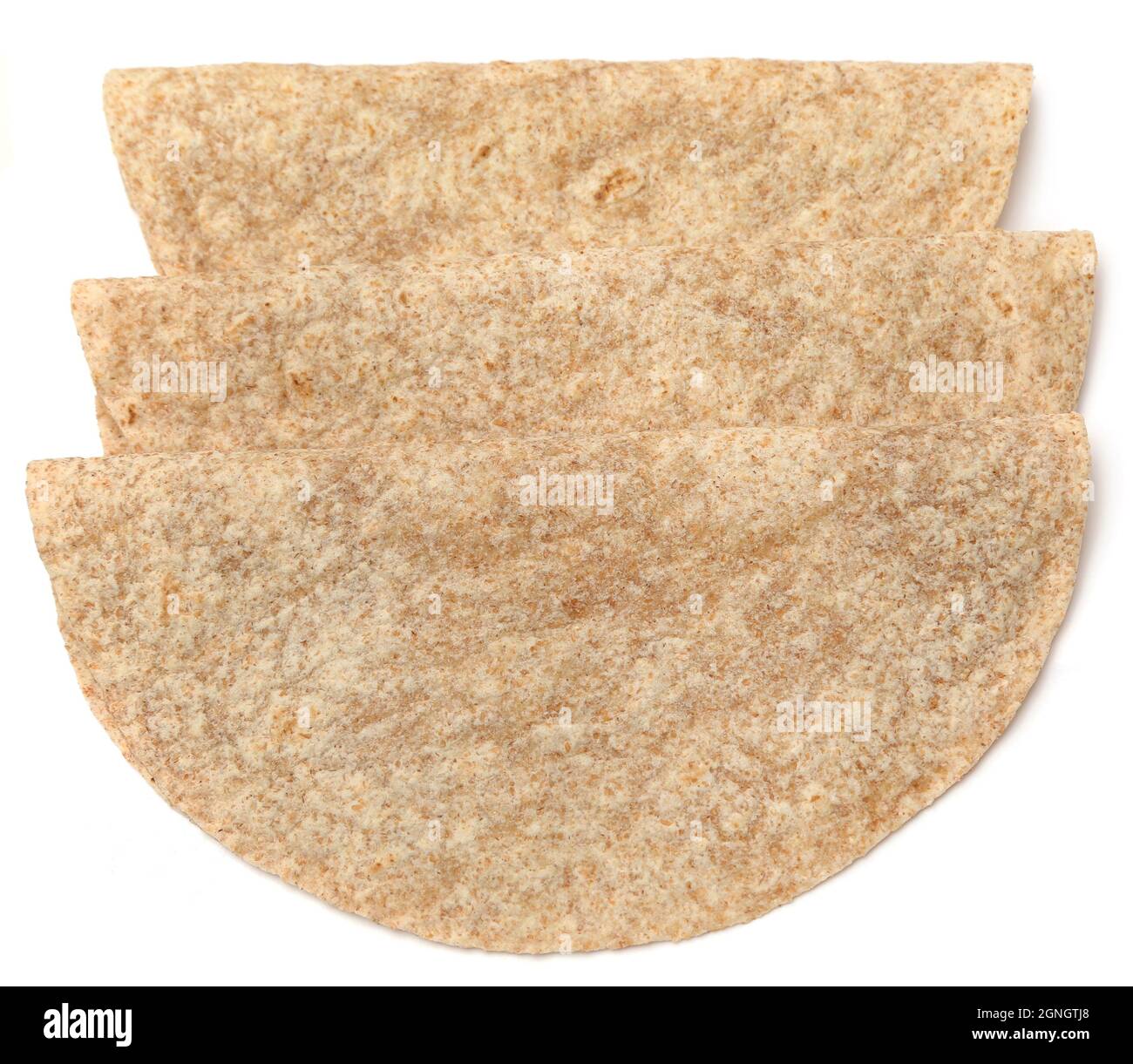Tortilla bread isolated over white background Stock Photo