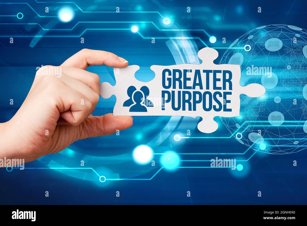 Inspiration showing sign Greater Purpose. Conceptual photo Extend in ...