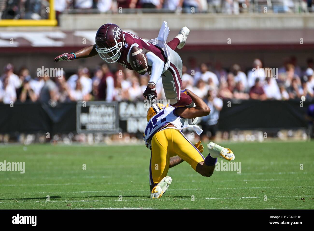 Starkville, MS, USA. 25th Sep, 2021. Mississippi State Bulldogs