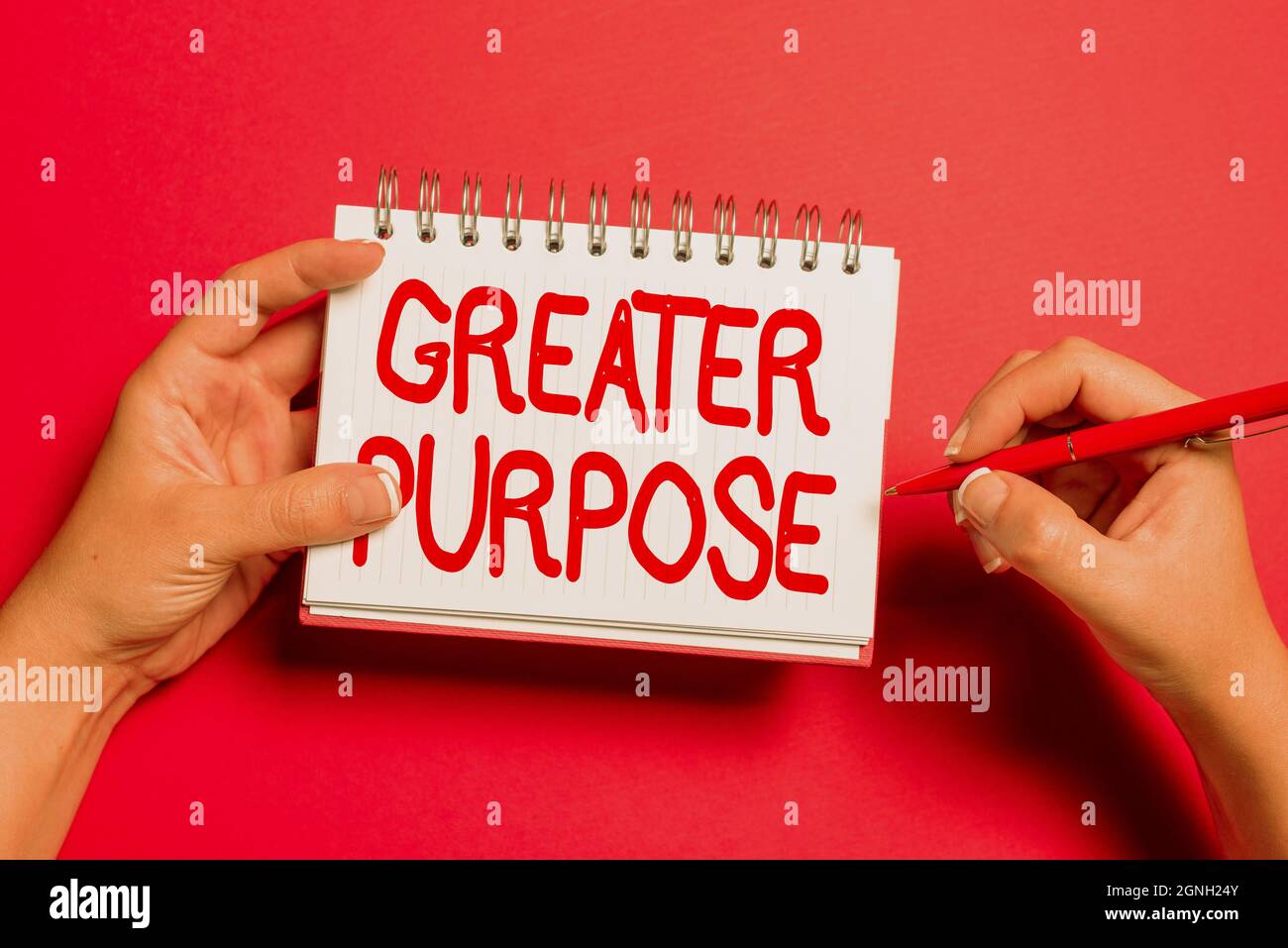 Text showing inspiration Greater Purpose. Internet Concept Extend in ...