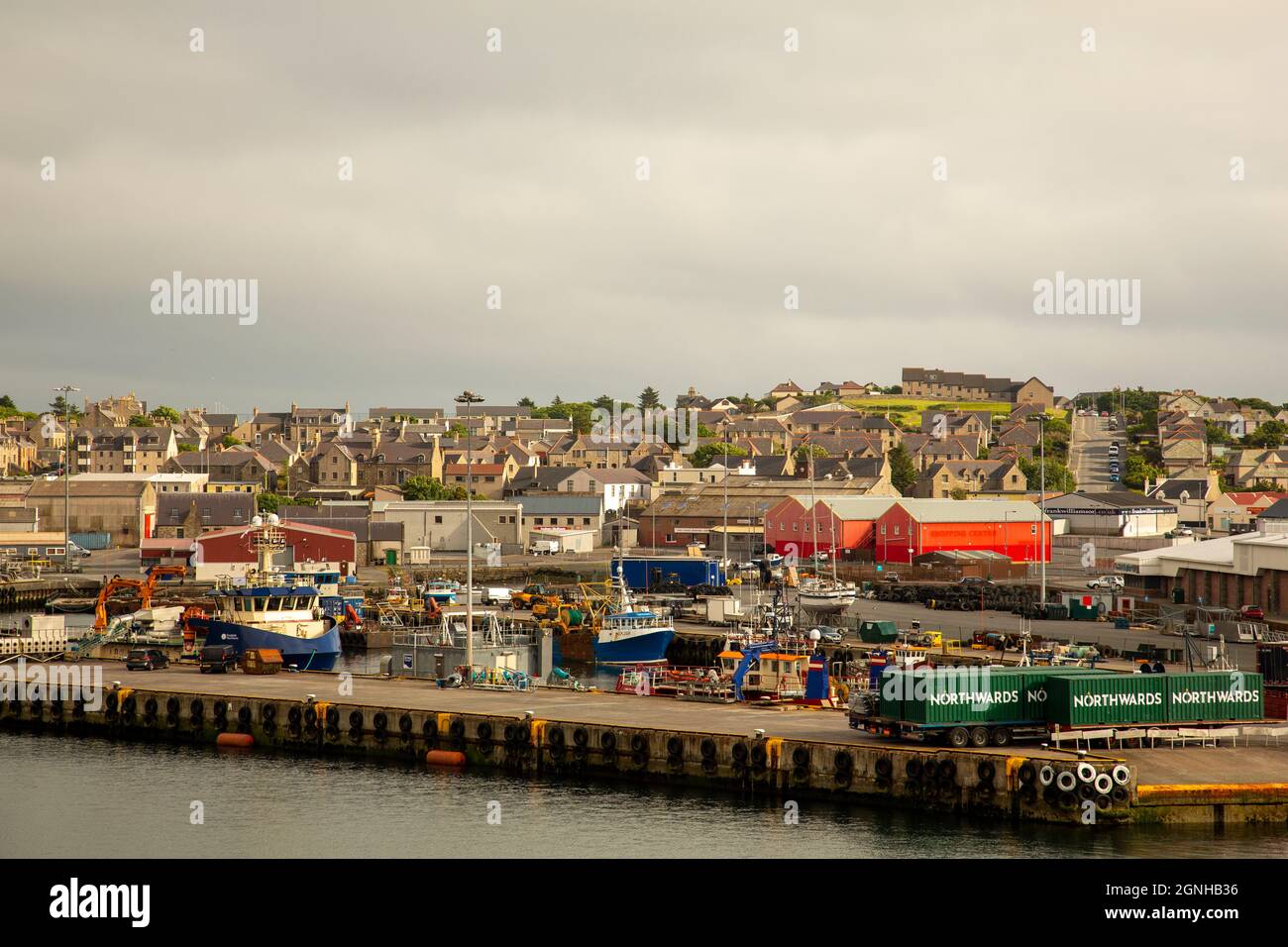 The Port of Lerwick, Shetland Islands, Scotland, UK Stock Photo