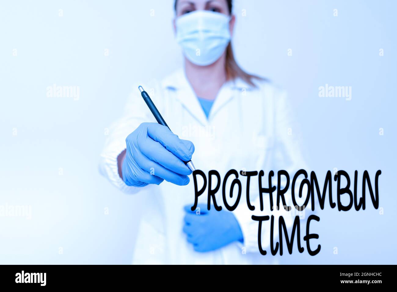 Text showing inspiration Prothrombin Time. Business overview evaluate your ability to appropriately form blood clots Demonstrating Medical Ideas Stock Photo