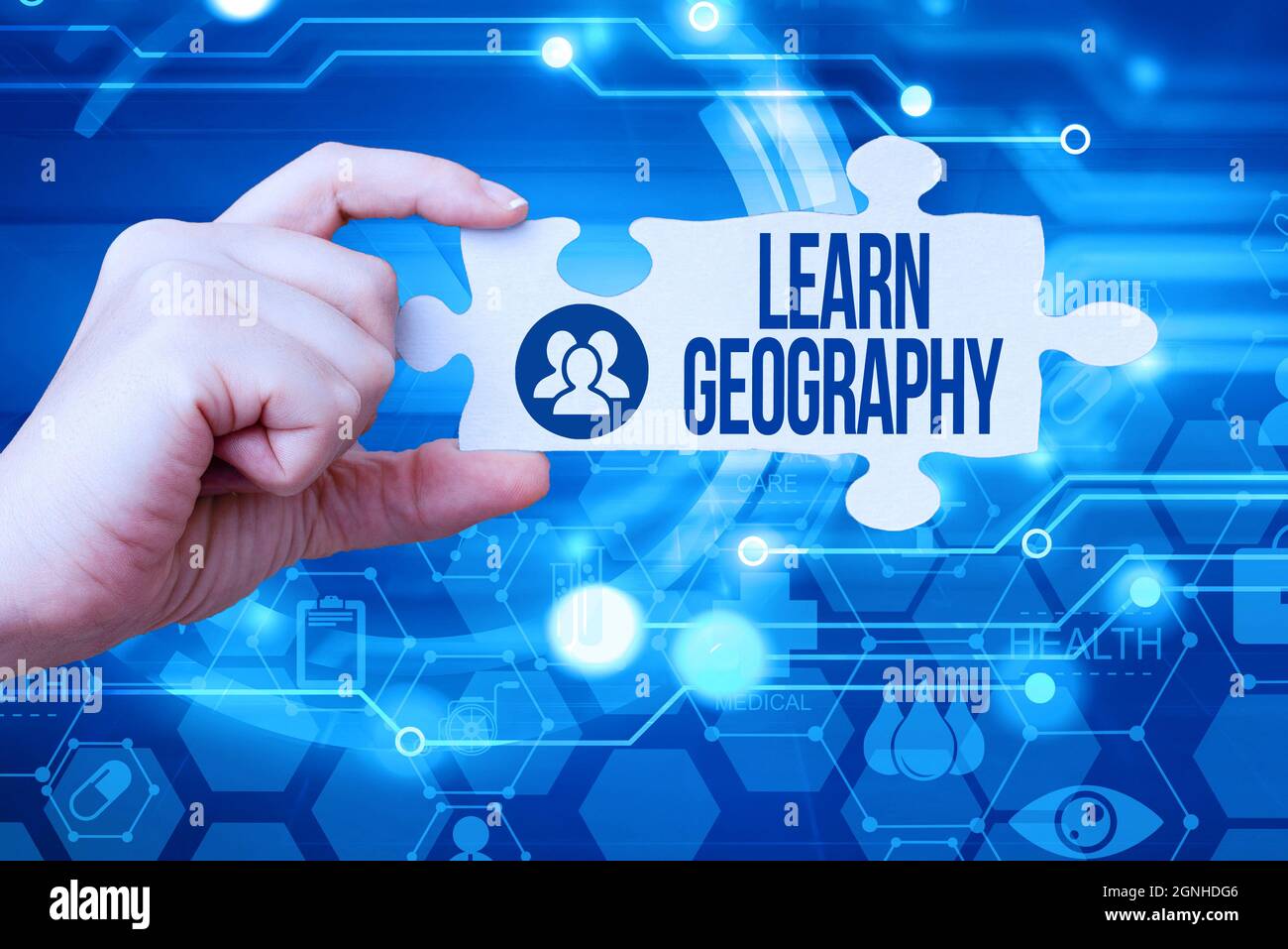 Conceptual display Learn Geography. Concept meaning study of physical