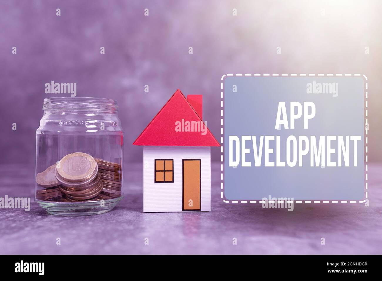 Sign displaying App Development. Word for Development services for awesome mobile and web experiences Creating Property Contract To Sell, Presenting Stock Photo