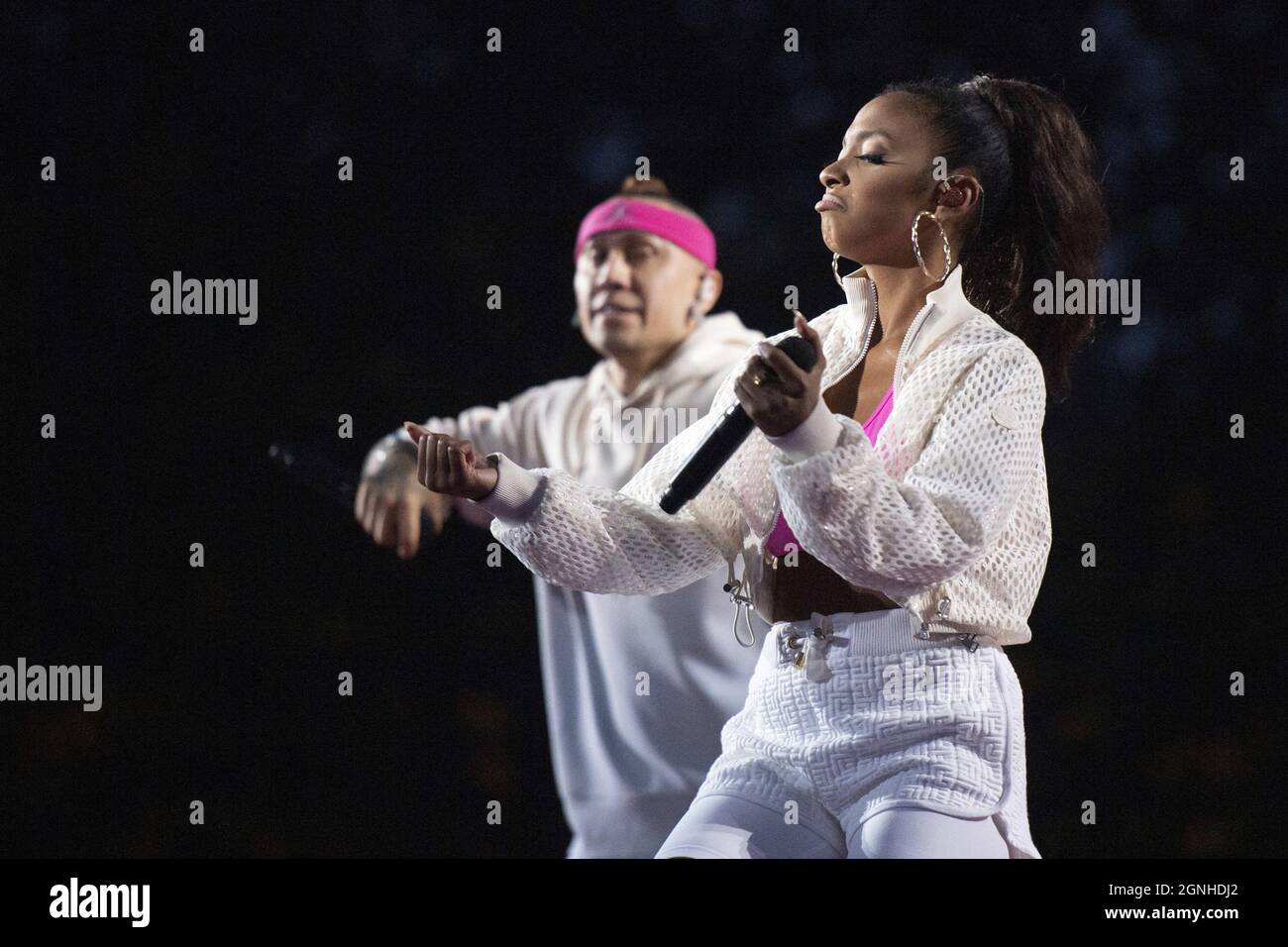 Taboo and Jessica Reynoso aka J. Rey Soul singers of The BlackEyed