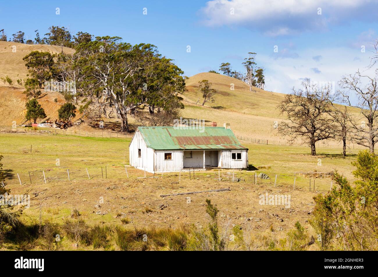 Abandoned cottage along the Tasman Highway Triabunna, Tasmania