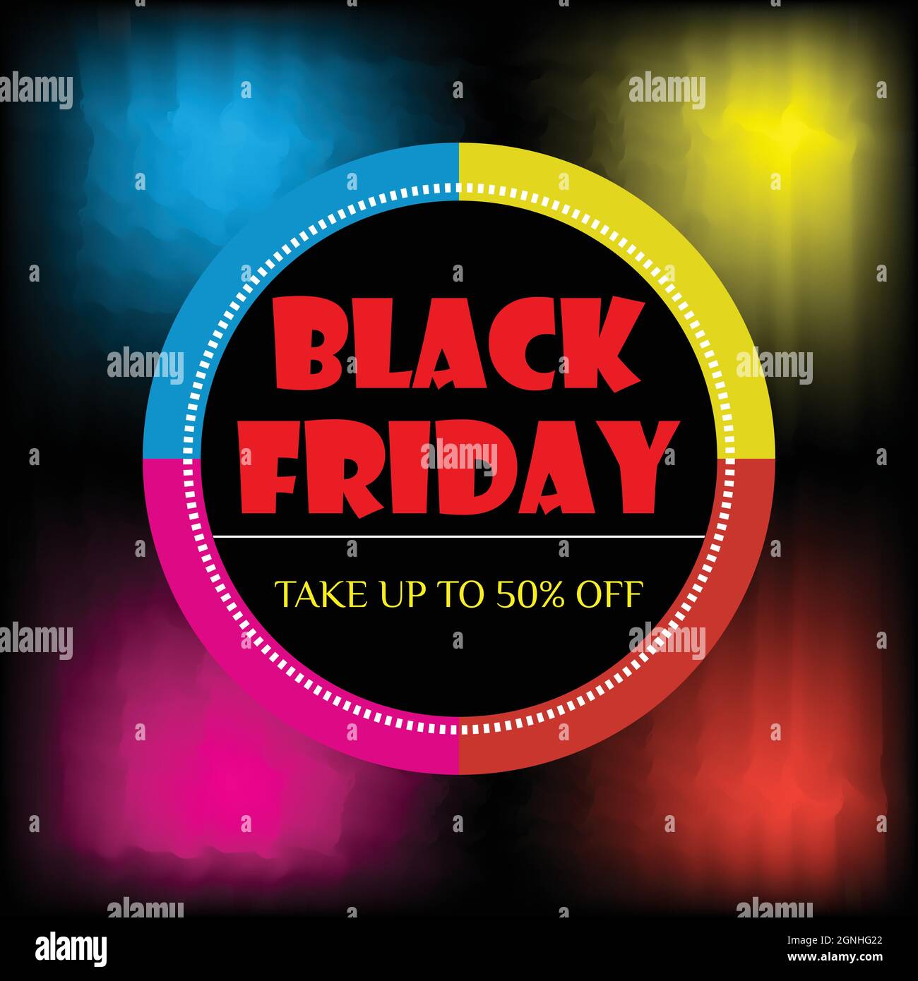 Black Friday sales banner vector illustration Stock Vector
