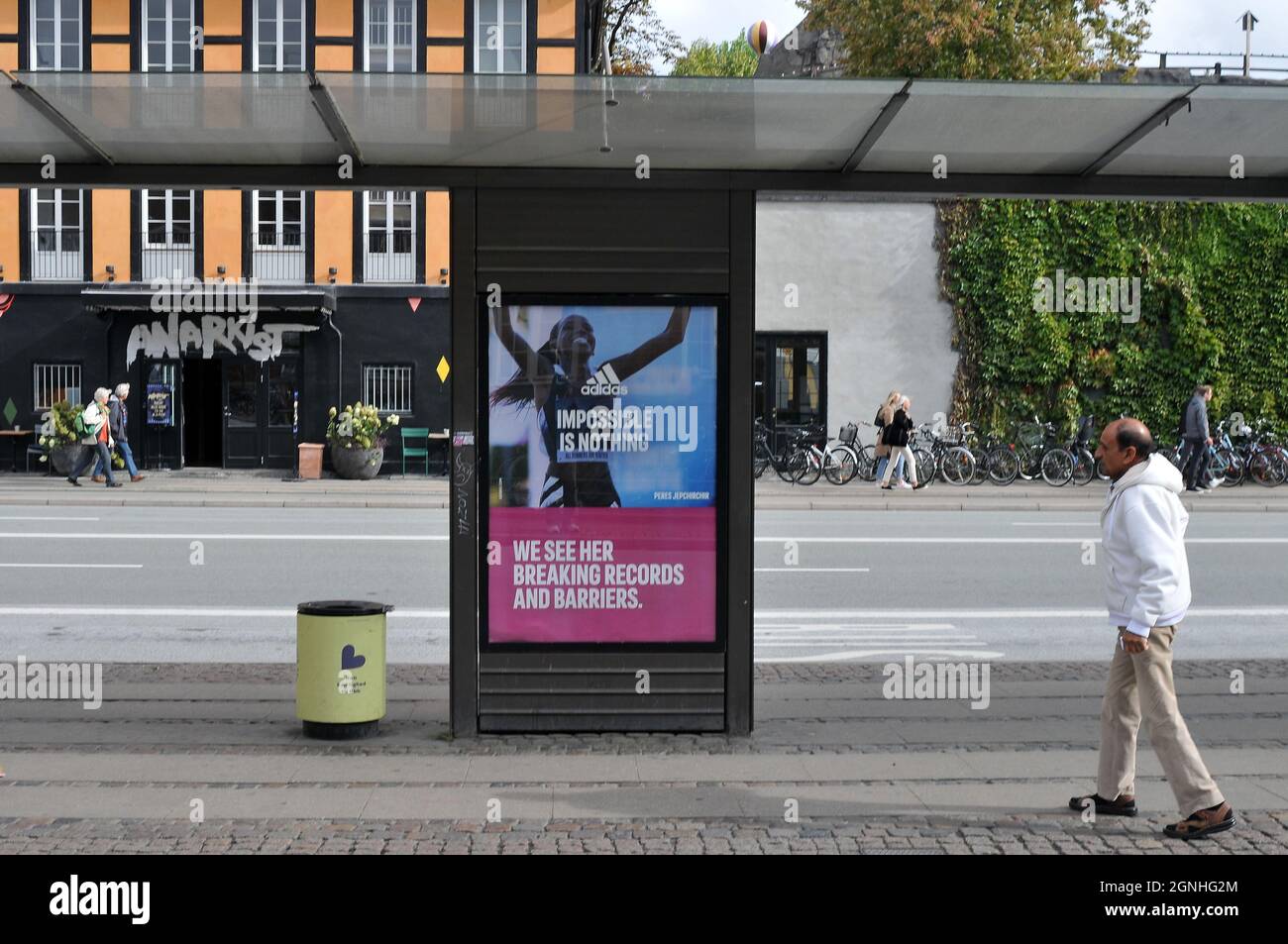 Copenhagen, Denmark.,03 September 2021/Deutsche Adidas sport footwears  display for sale in sport store in danish capital. (Photo..Francis Joseph  Stock Photo - Alamy