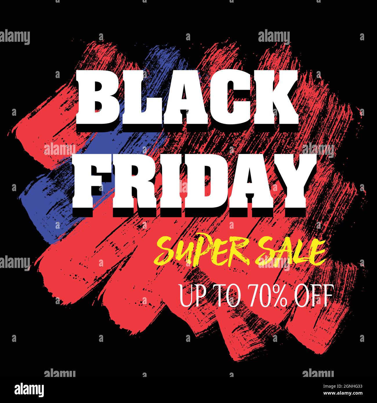 Black Friday sales banner vector illustration Stock Vector